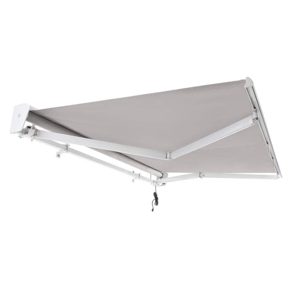 14' x 10' Destin Right Motor Right Motorized Patio Retractable Awning, Gray. Picture 7