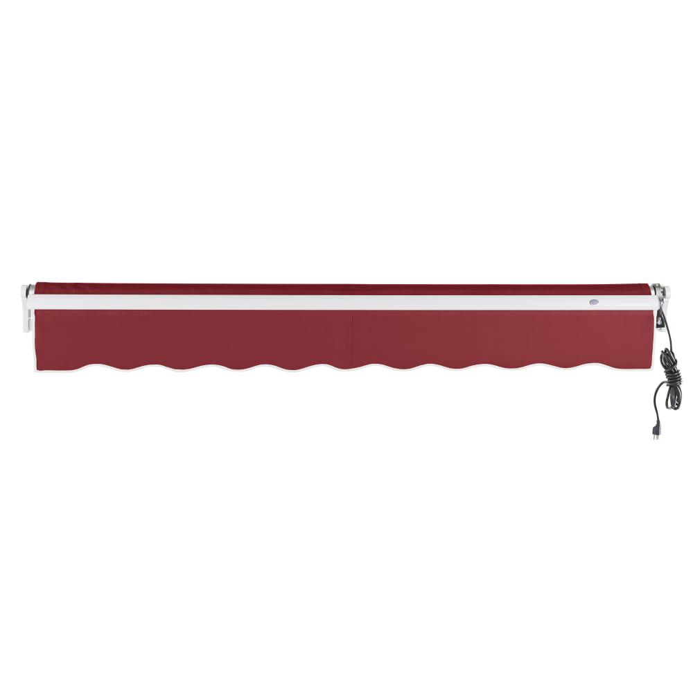 16' x 10' Maui Right Motor Right Motorized Patio Retractable Awning, Burgundy. Picture 4