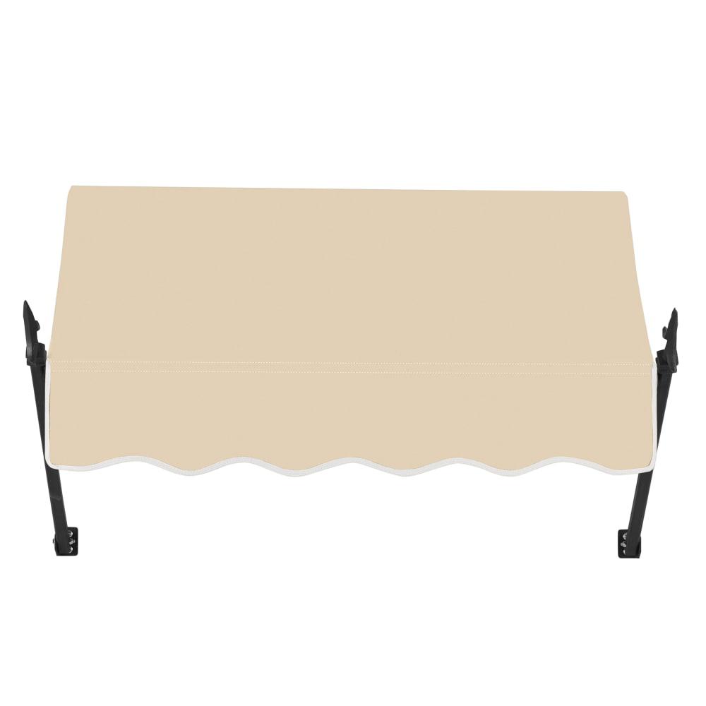 Awntech 3.375 ft New Orleans Fixed Awning Acrylic Fabric, Tan. Picture 2