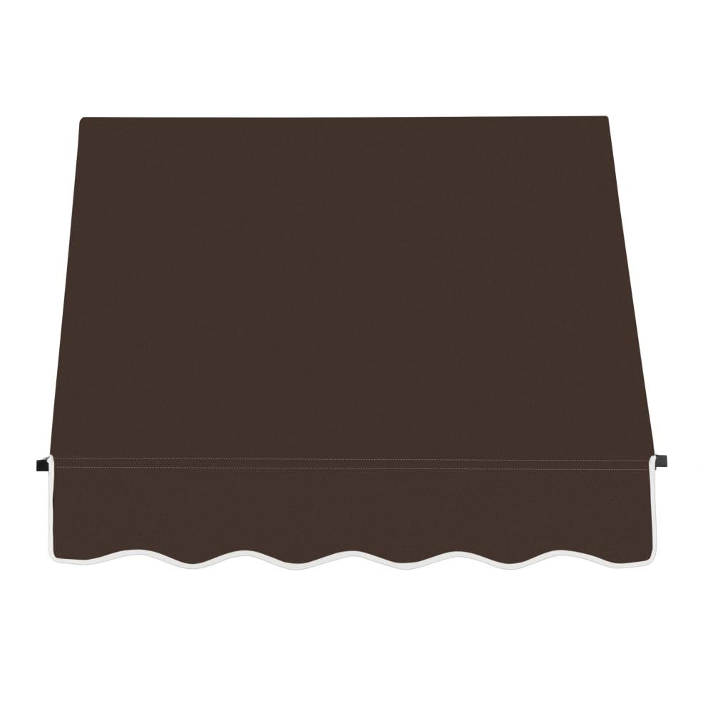 Awntech 3.375 ft Santa Fe Fixed Awning Acrylic Fabric, Brown. Picture 2