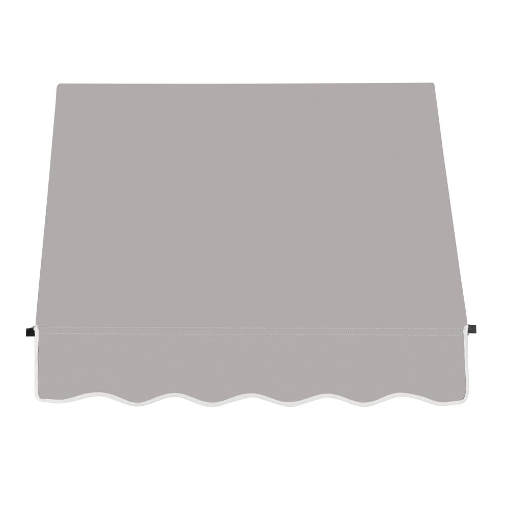 Awntech 3.375 ft Santa Fe Fixed Awning Acrylic Fabric, Gray. Picture 2