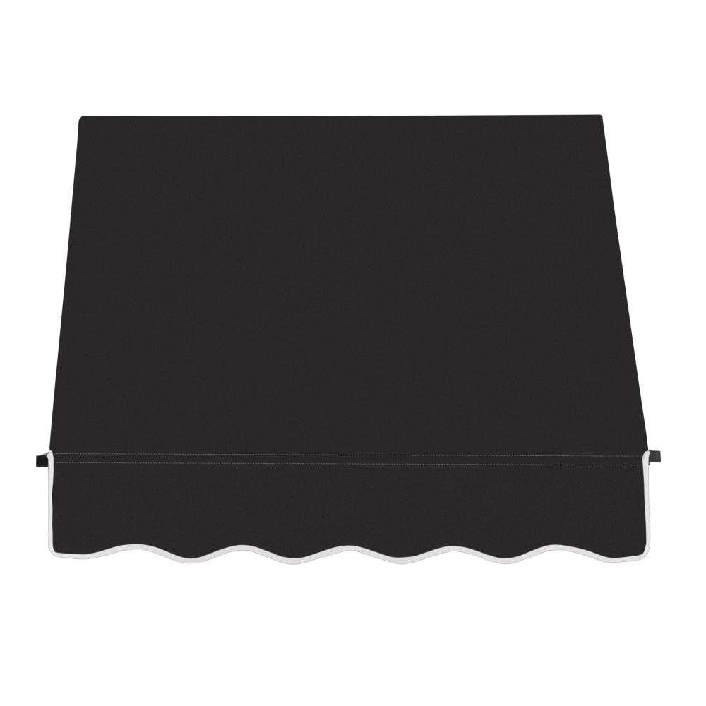 Awntech 3.375 ft Santa Fe Fixed Awning Acrylic Fabric, Black. Picture 2