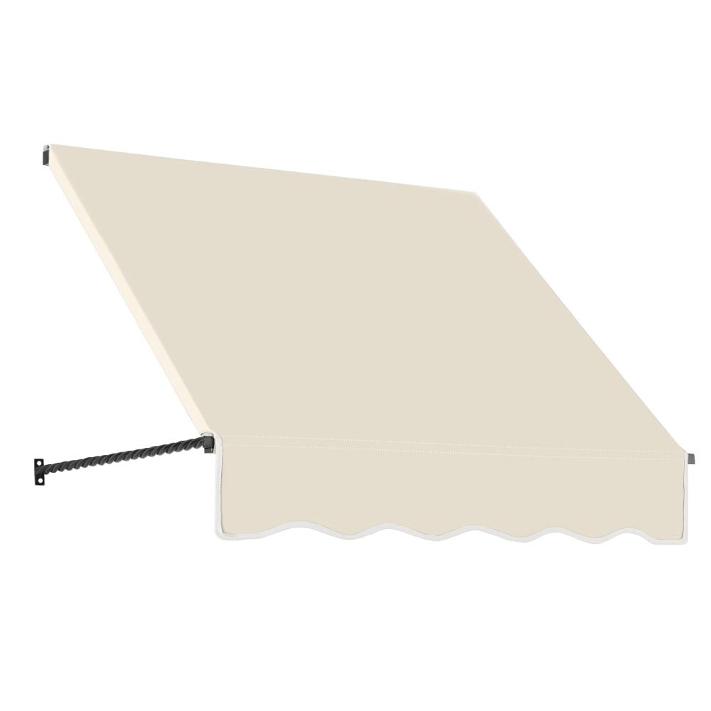 Awntech 3.375 ft Santa Fe Fixed Awning Acrylic Fabric, Linen. Picture 1