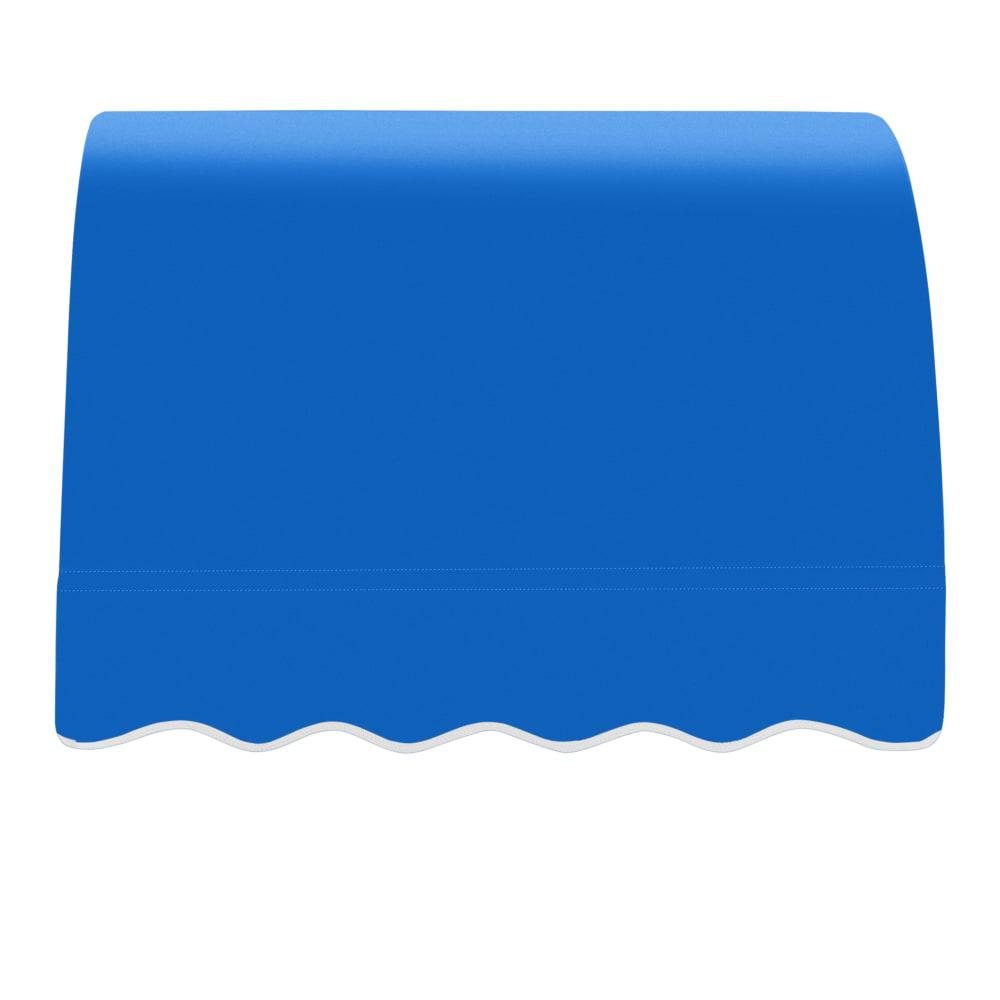 Awntech 3.375 ft Savannah Fixed Awning Acrylic Fabric, Bright Blue. Picture 2