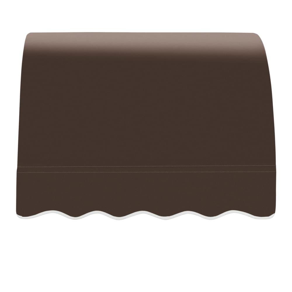 Awntech 3.375 ft Savannah Fixed Awning Acrylic Fabric, Brown. Picture 2
