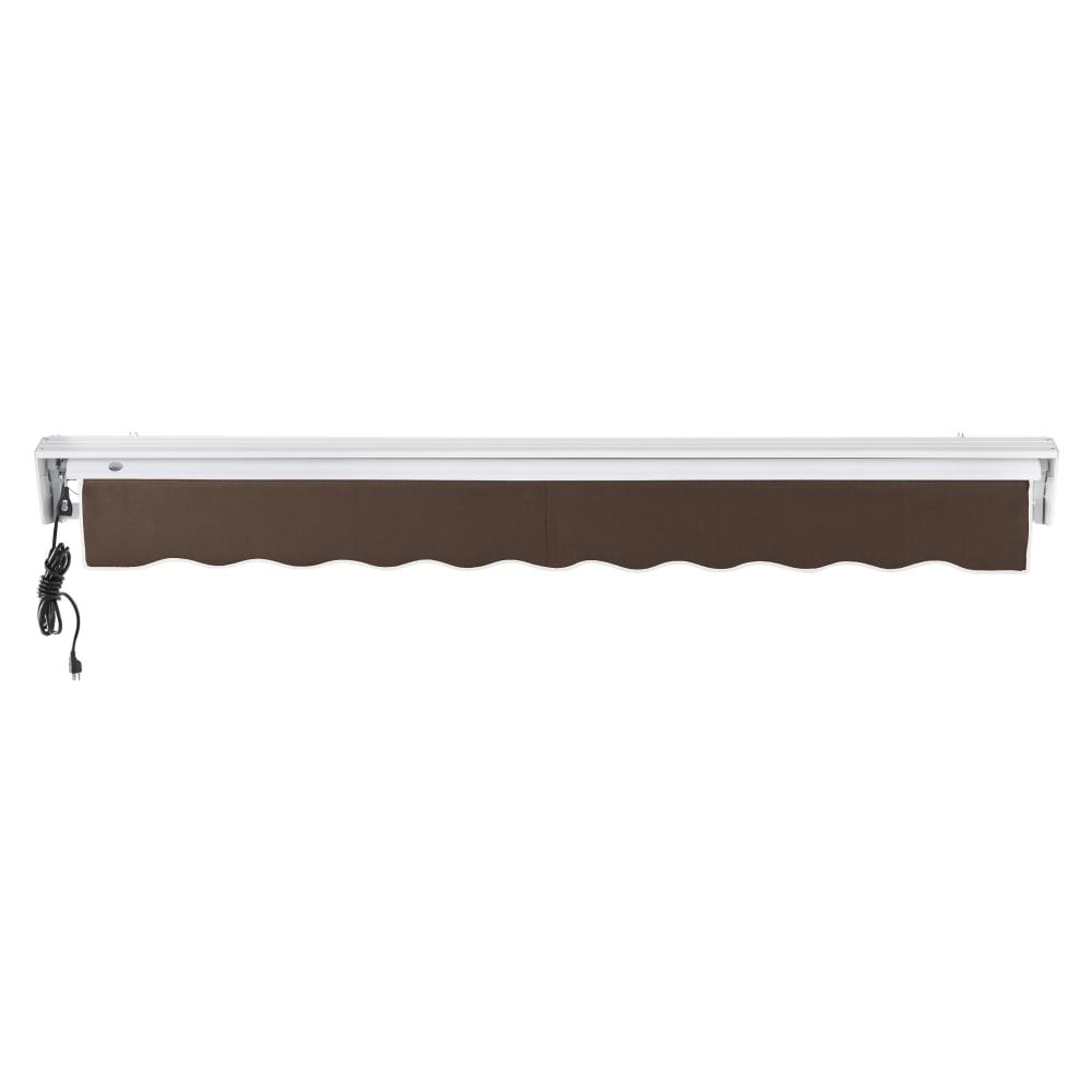 8' x 6.5' Destin Left Motor Left Motorized Patio Retractable Awning, Brown. Picture 4