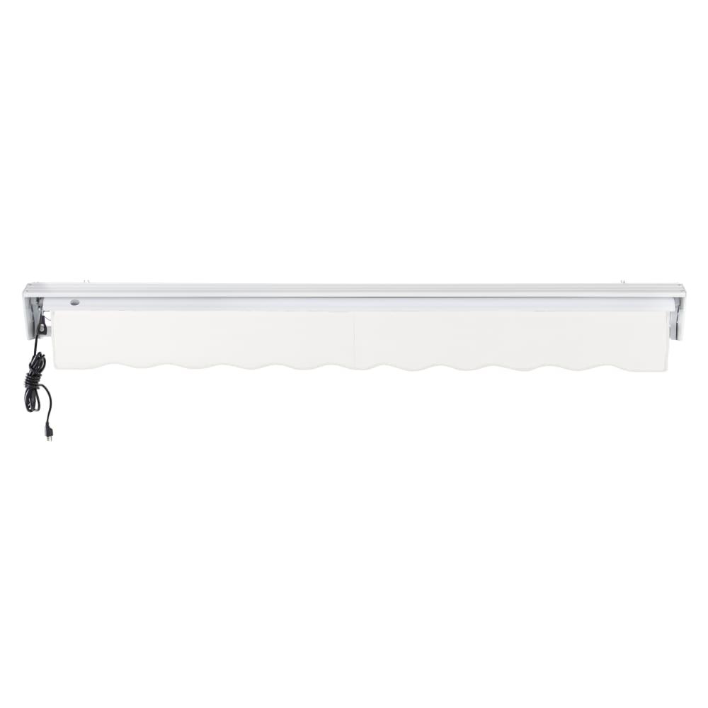 8' x 6.5' Destin Left Motor Left Motorized Patio Retractable Awning, White. Picture 4