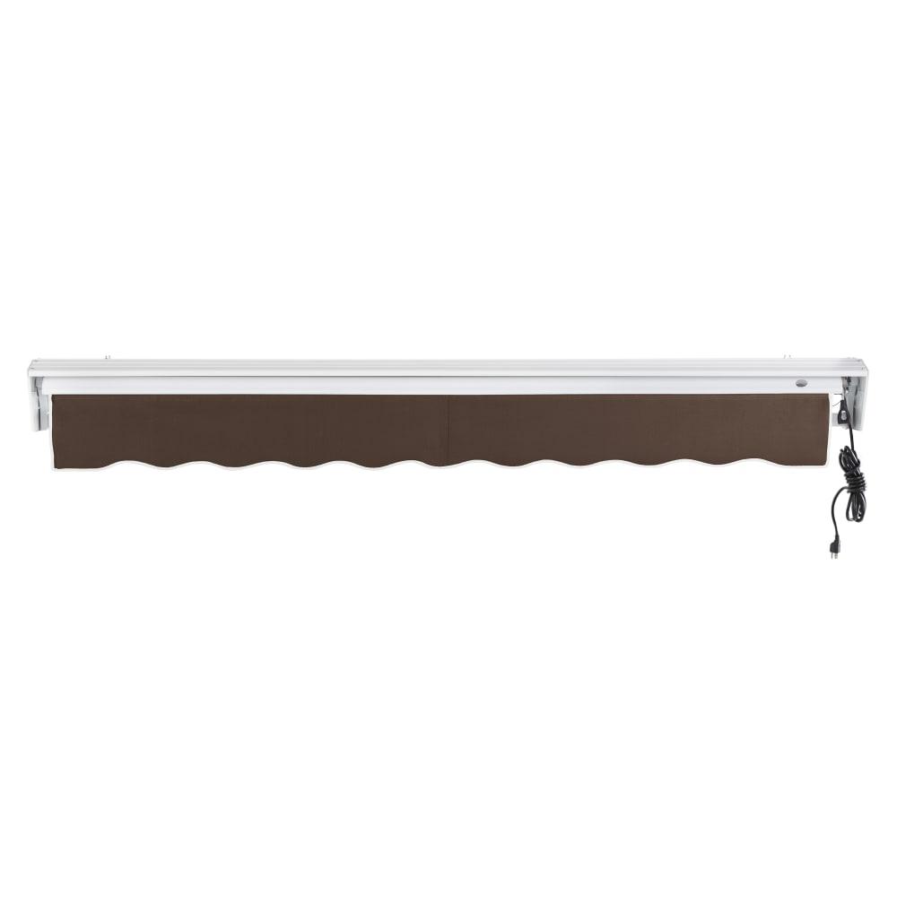 16' x 10' Destin Right Motor Right Motorized Patio Retractable Awning, Brown. Picture 4