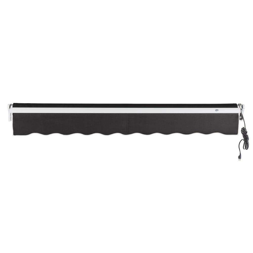20' x 10' Maui Right Motor Right Motorized Patio Retractable Awning, Black. Picture 4