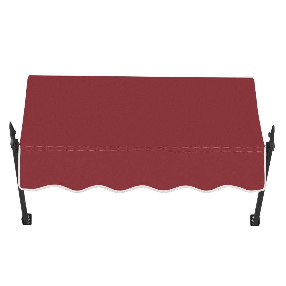 Awntech 4.375 ft New Orleans Fixed Awning Acrylic Fabric, Burgundy. Picture 2