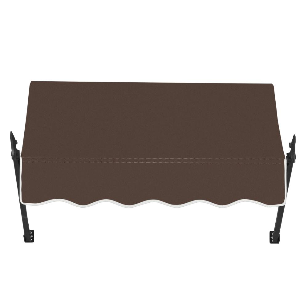 Awntech 4.375 ft New Orleans Fixed Awning Acrylic Fabric, Brown. Picture 2