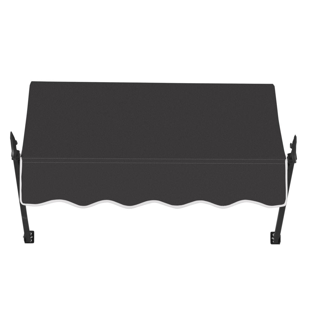 Awntech 4.375 ft New Orleans Fixed Awning Acrylic Fabric, Black. Picture 2