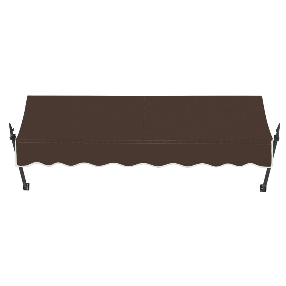 Awntech 7.375 ft New Orleans Fixed Awning Acrylic Fabric, Brown. Picture 2