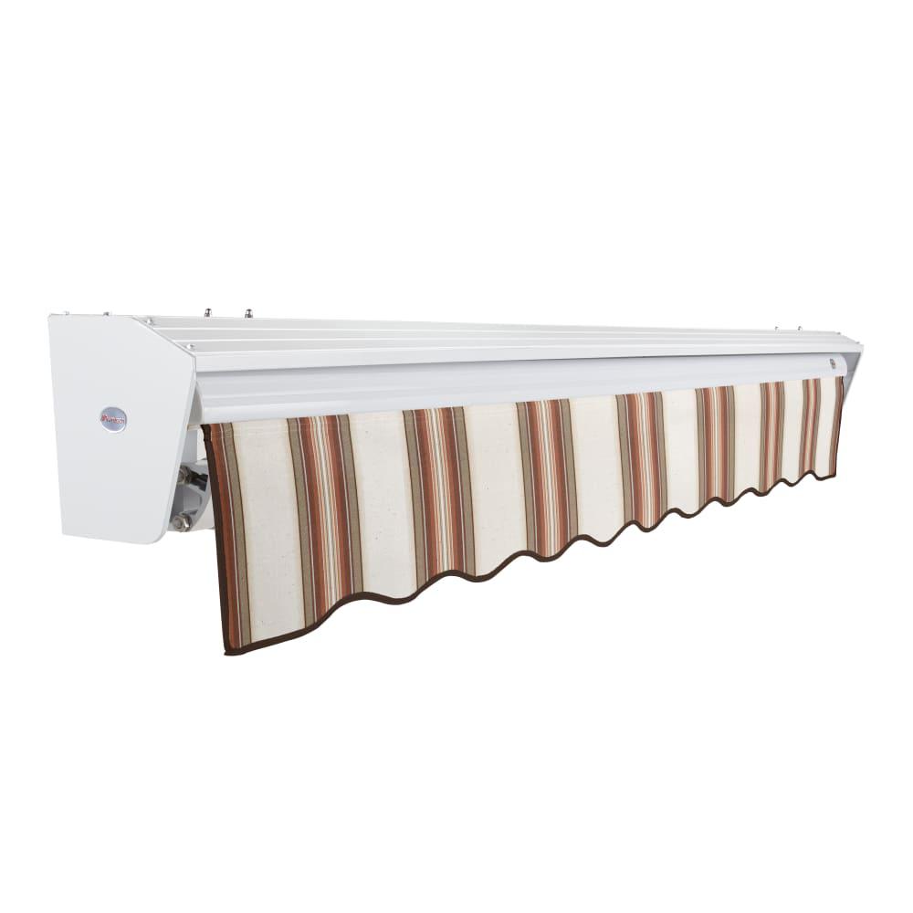 Destin Right Motorized Patio Retractable Awning, Brown/Tan/Terracotta Multi. Picture 2