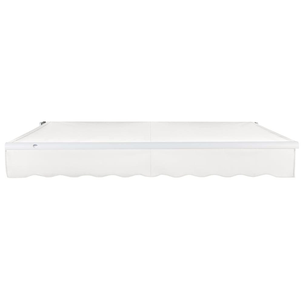 18' x 10' Maui Left Motor Left Motorized Patio Retractable Awning, White. Picture 3