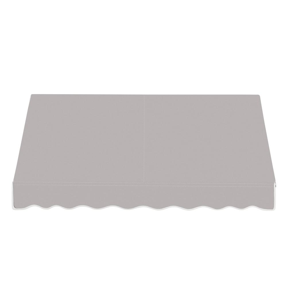 Awntech 5.375 ft Dallas Retro Fixed Awning Acrylic Fabric, Gray. Picture 2