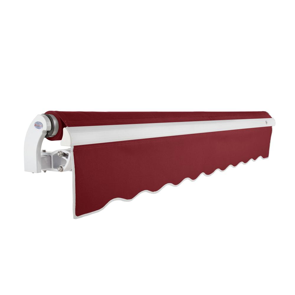 8' x 6.5' Maui Right Motor Right Motorized Patio Retractable Awning, Burgundy. Picture 2