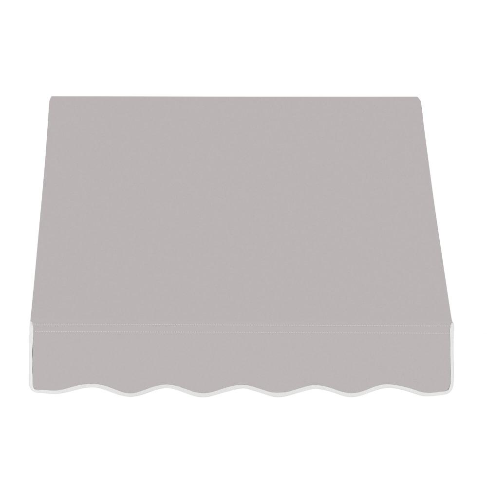 Awntech 3.375 ft Dallas Retro Fixed Awning Acrylic Fabric, Gray. Picture 2