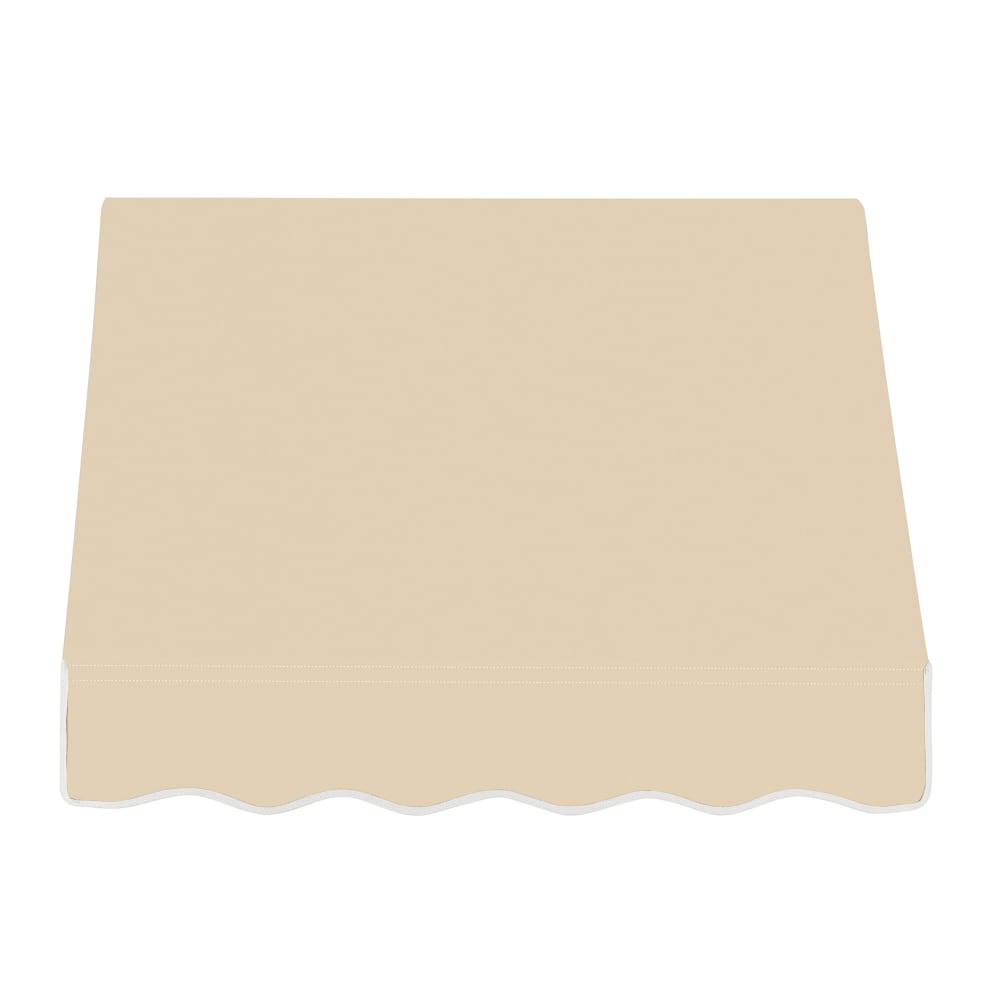 Awntech 4.375 ft Dallas Retro Fixed Awning Acrylic Fabric, Tan. Picture 2