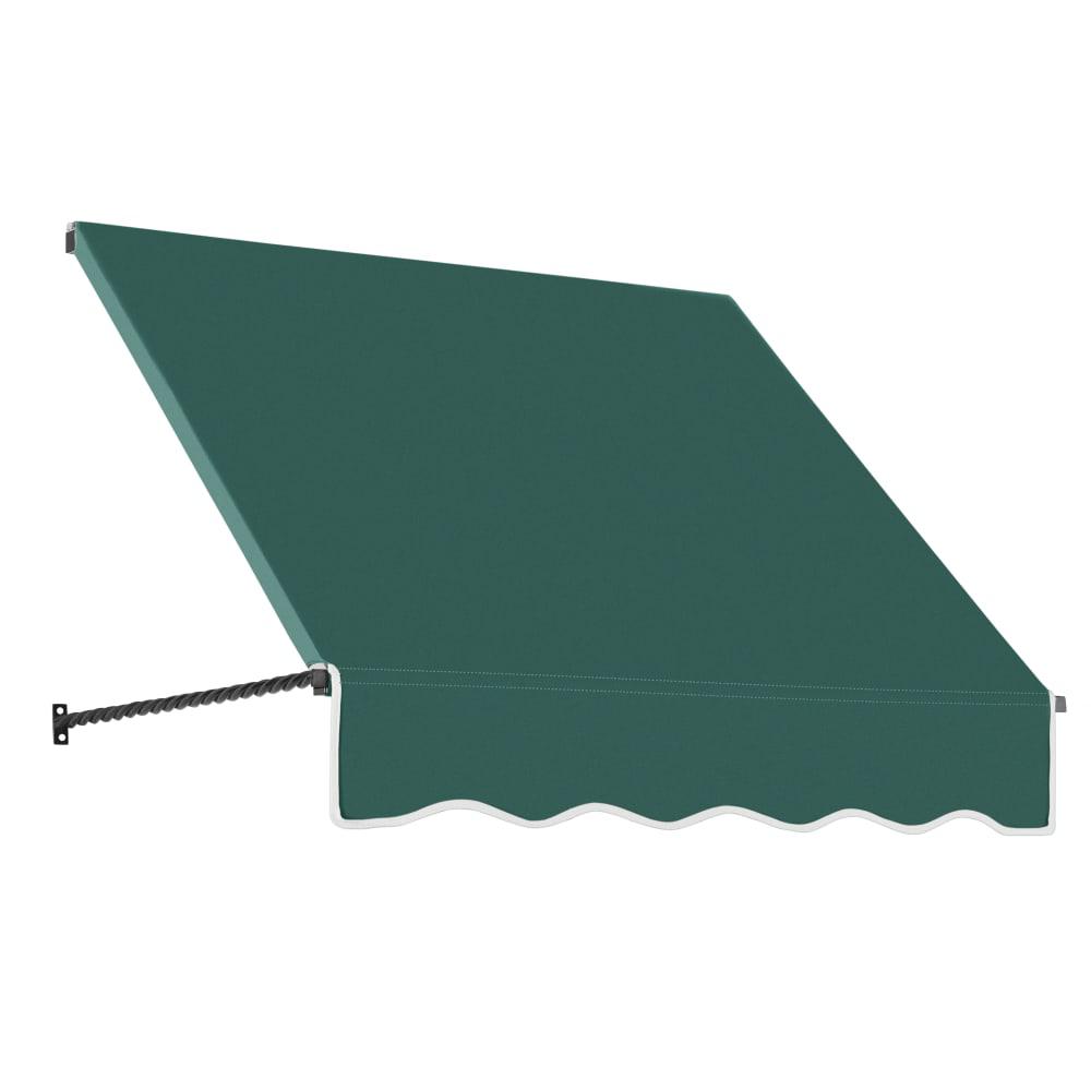 Awntech 4.375 ft Santa Fe Fixed Awning Acrylic Fabric, Forest. Picture 1