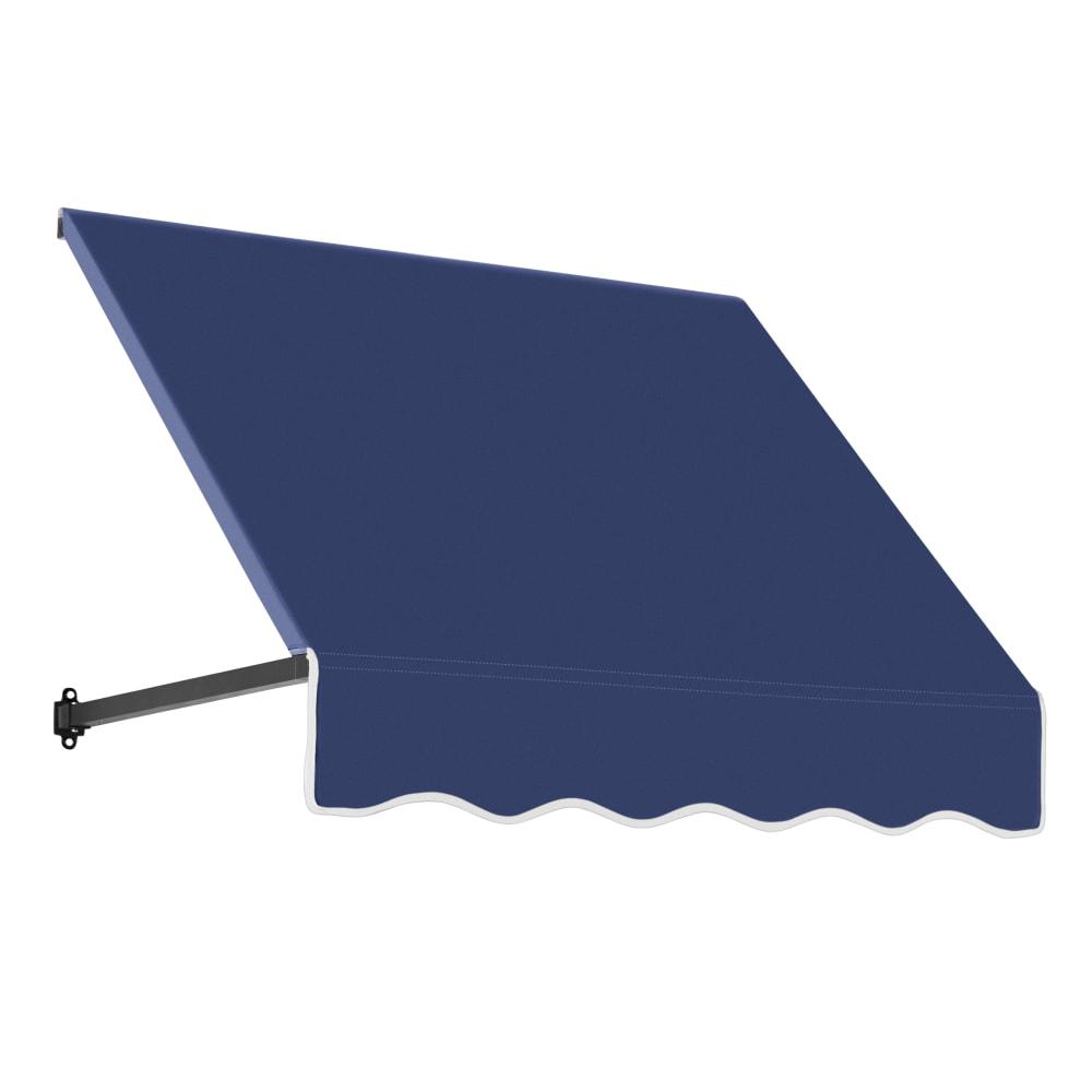 Awntech 3.375 ft Dallas Retro Fixed Awning Acrylic Fabric, Navy. Picture 1