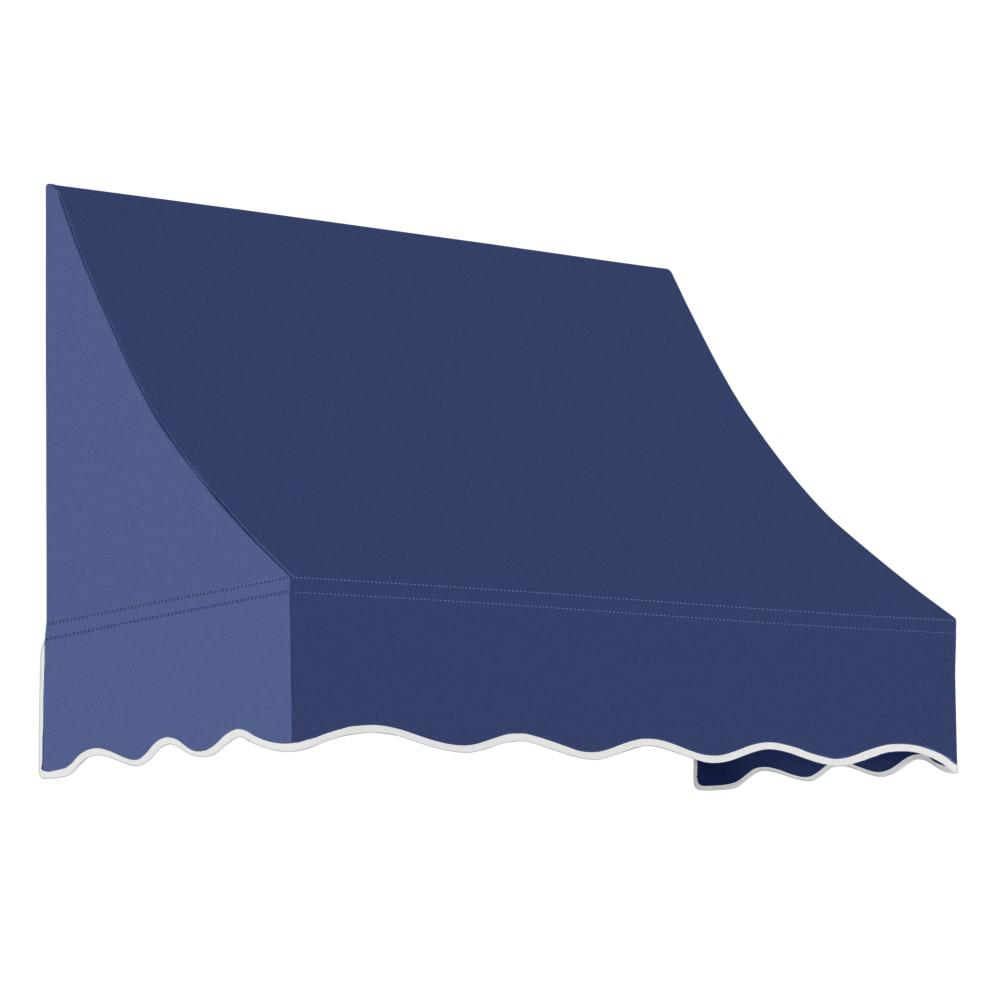 Awntech 3.375 ft Nantucket Fixed Awning Acrylic Fabric, Navy. Picture 1