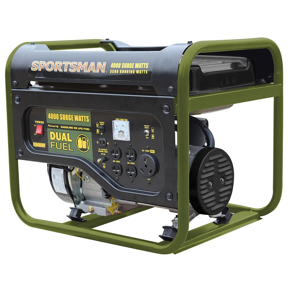 4000 Surge Watts Portable Generator With Generator Cover. Picture 2