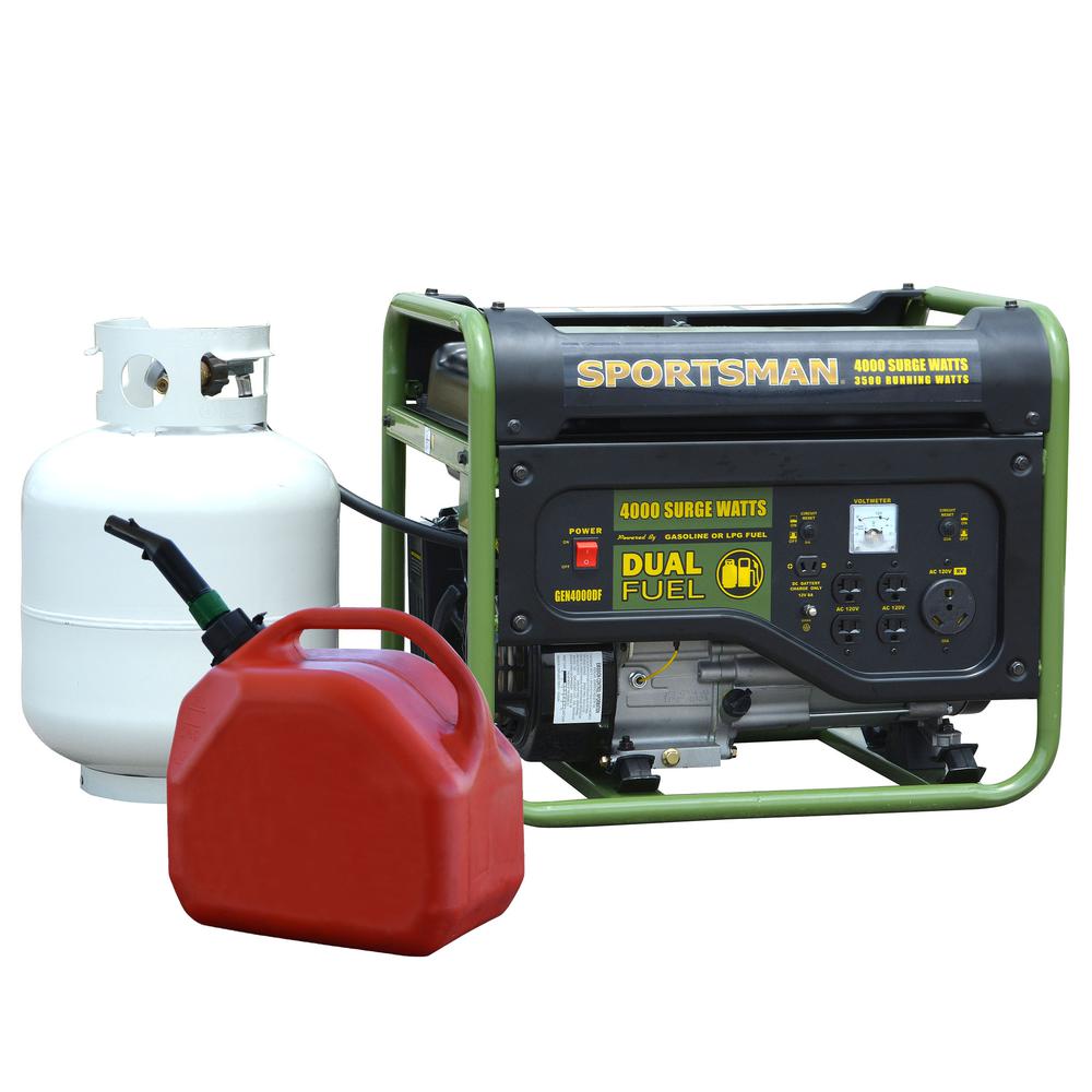 4000 Surge Watts Portable Generator With Generator Cover. Picture 1