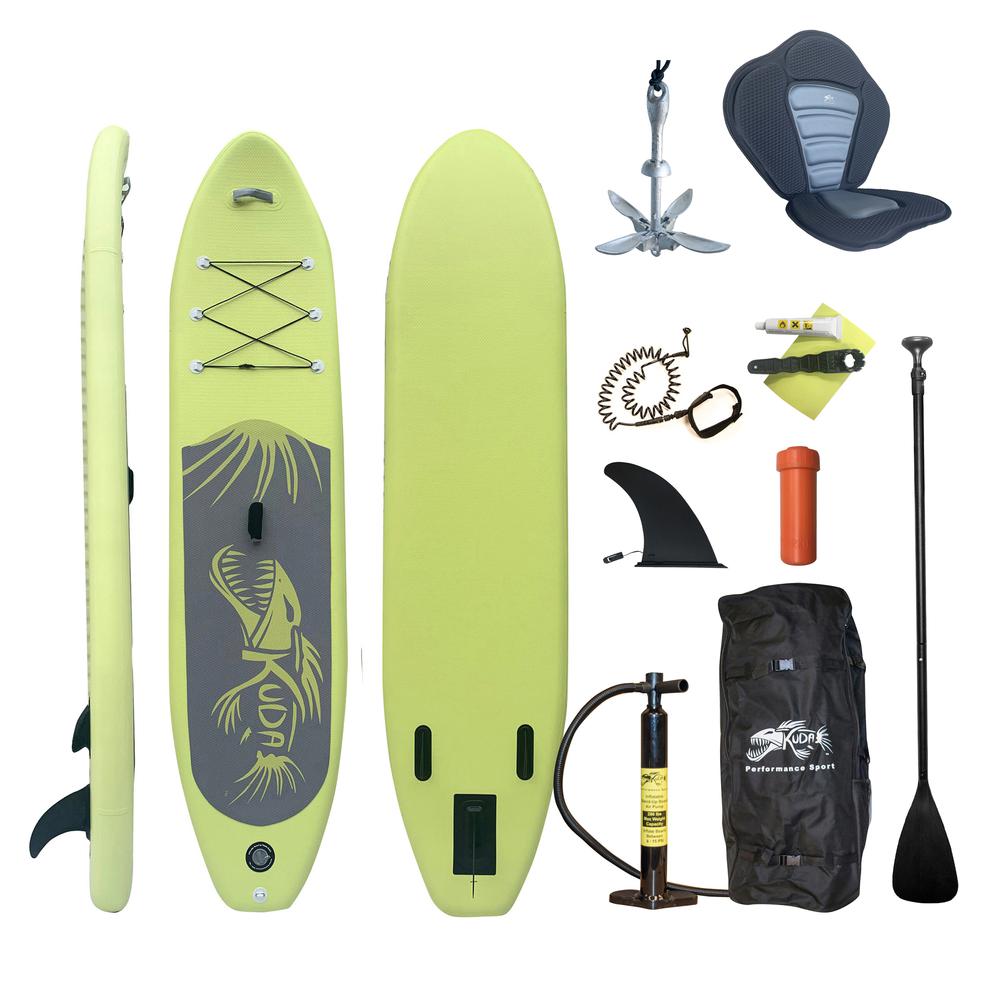 Inflatable Stand-Up Paddle Board with Removable Padded Seat and Anchor. Picture 2