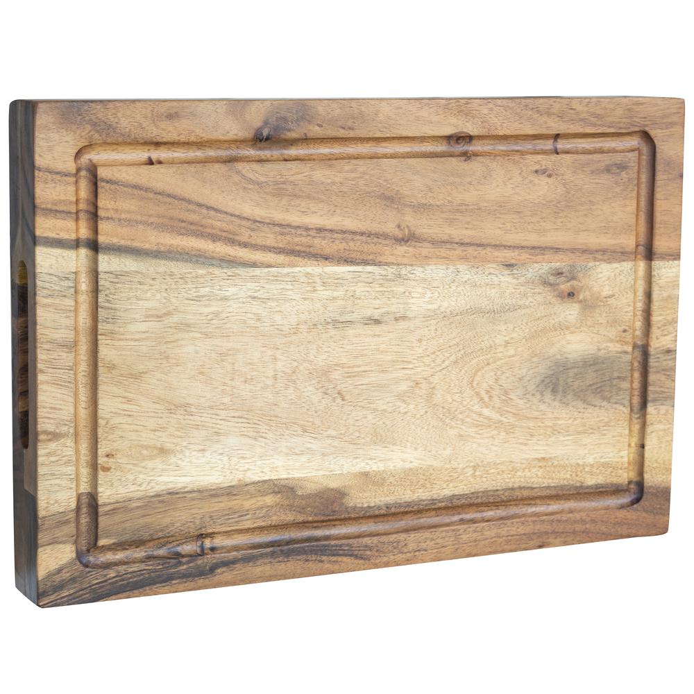 Acacia Wood Cutting Board 21 in. x 18 in.. Picture 1