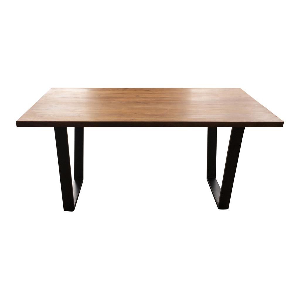 AmeriHome Acacia Wood 63 inch Dining Table. Picture 2