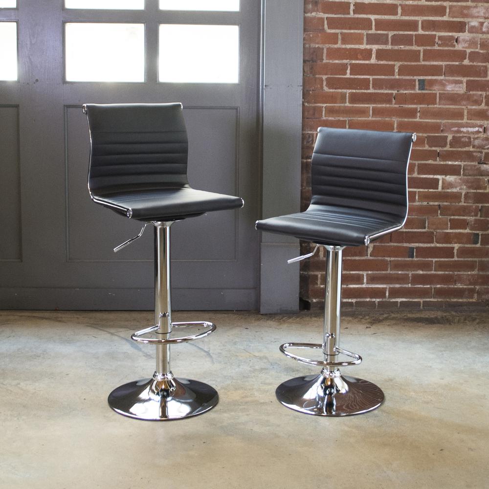 AmeriHome Modern Sophisticated Bar Stool - 2 Piece. Picture 2