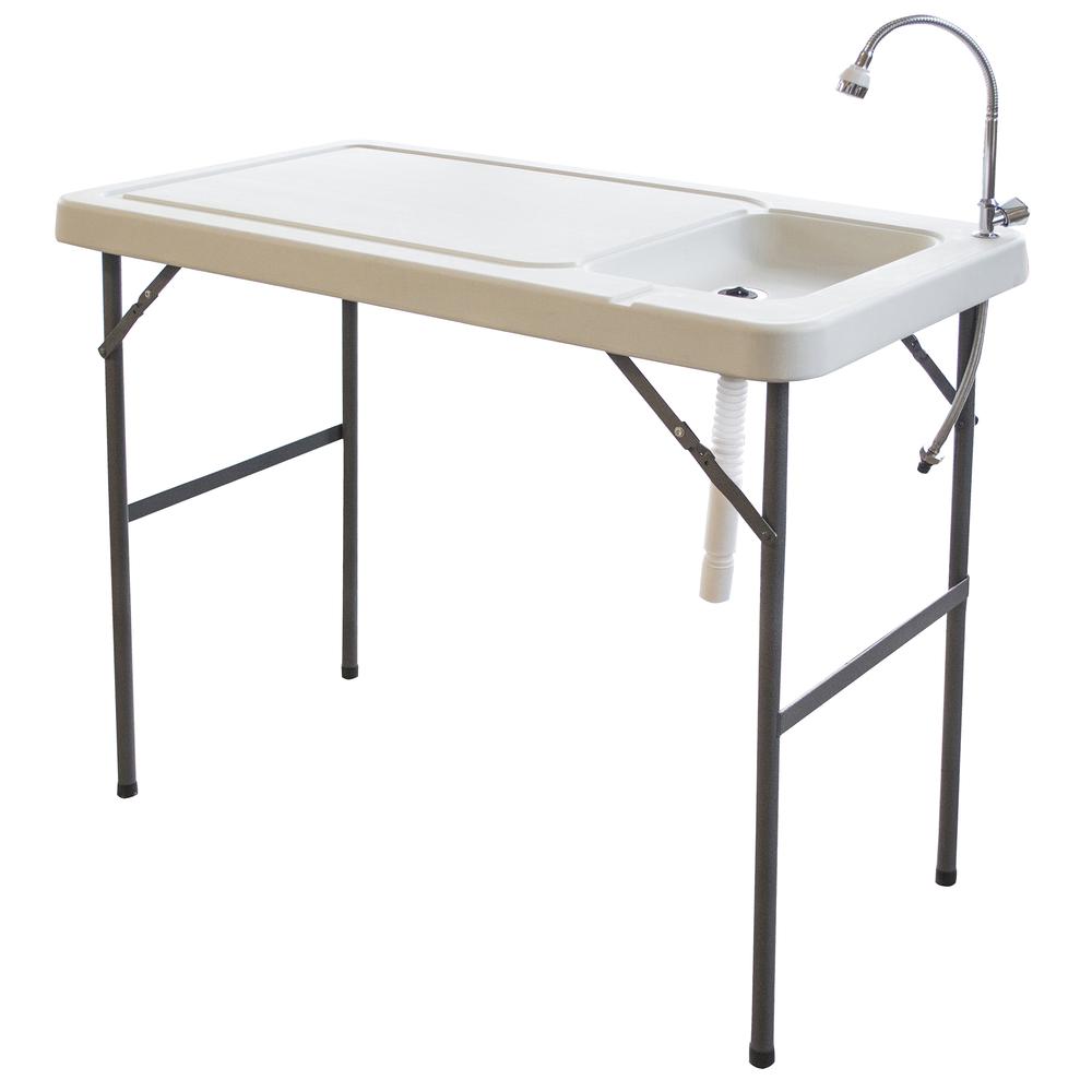 Folding Fish Table With Faucet. Picture 1