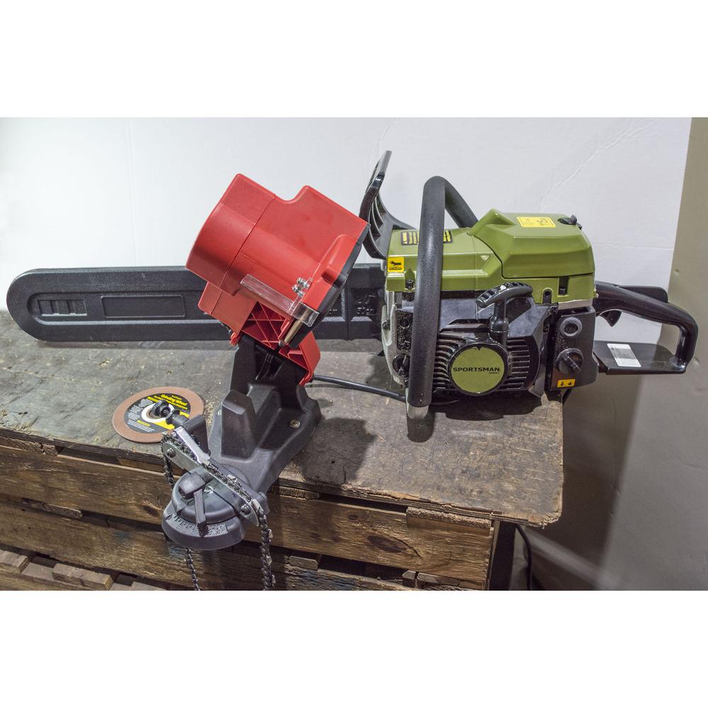 Gas Chain Saw Kit with and Sharpener and Grinding Plates. Picture 2