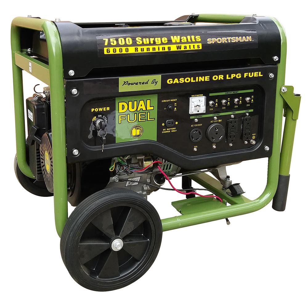 Combo Kit - 2000 Surge Watt Generator & 7500 Surge Watt Dual Fuel Generator. Picture 1