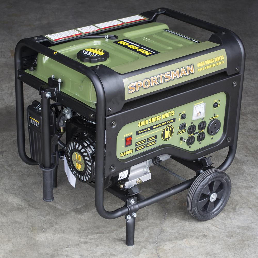 4000 Surge Watt Dual Fuel Generator with Cover and Wheel/Handle Kit. Picture 3