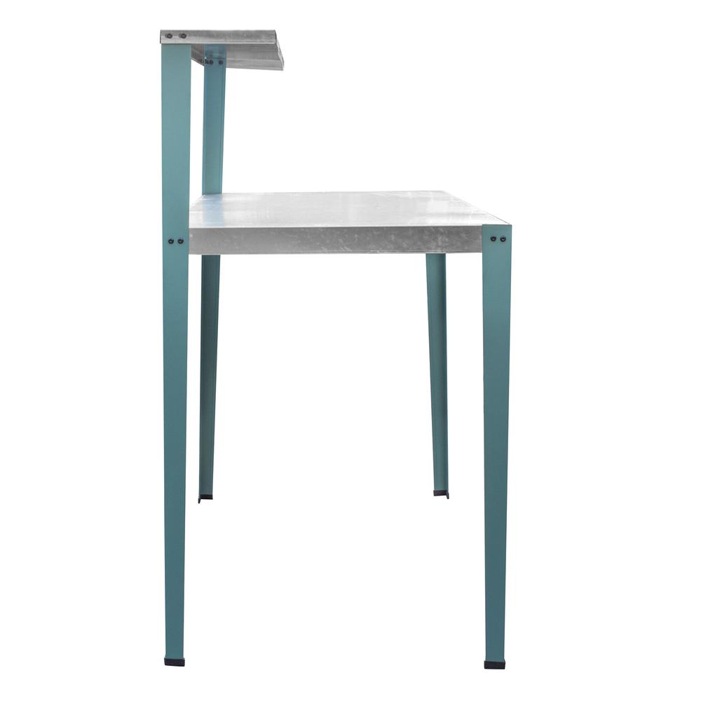 Multi-Use Steel Table/Work Bench with Teal Legs. Picture 3
