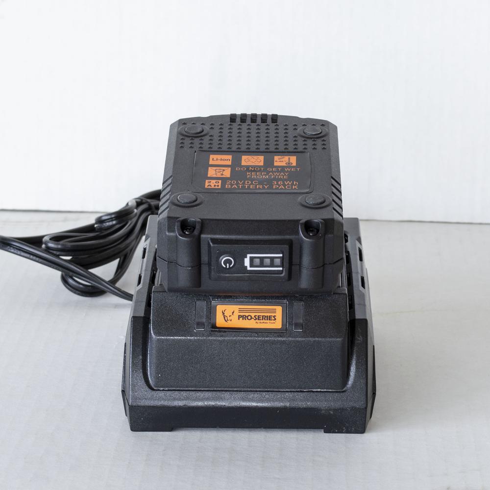 20V Lithium Ion Rechargeable Battery and Quick Charger. Picture 2