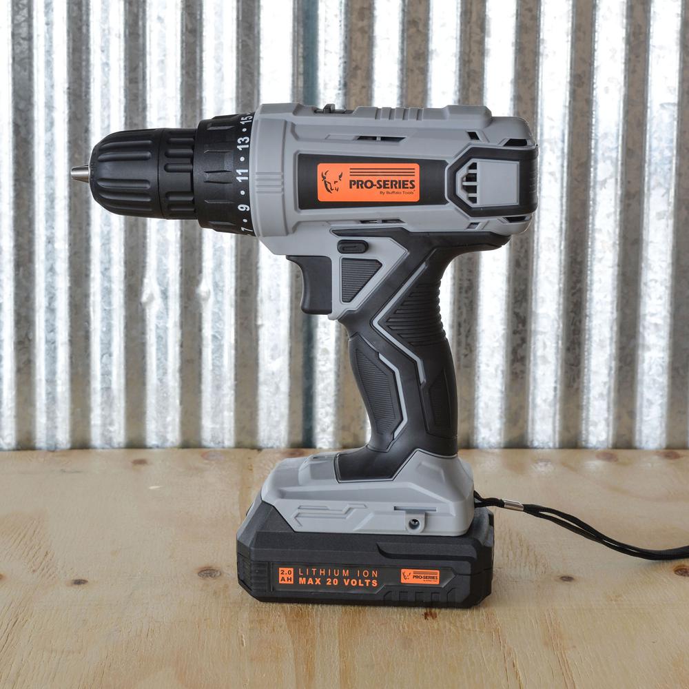 5 Piece Combo Kit with Light - 3/8 inch Drill and 1/4 inch Impact Driver Set. Picture 3