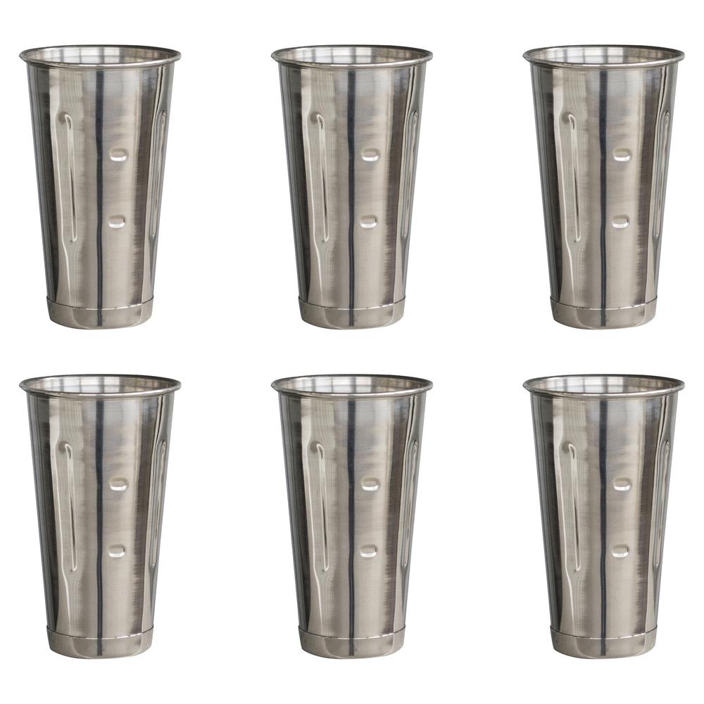30 oz. Stainless Steel Malt Cup - 6 Piece Set. Picture 1