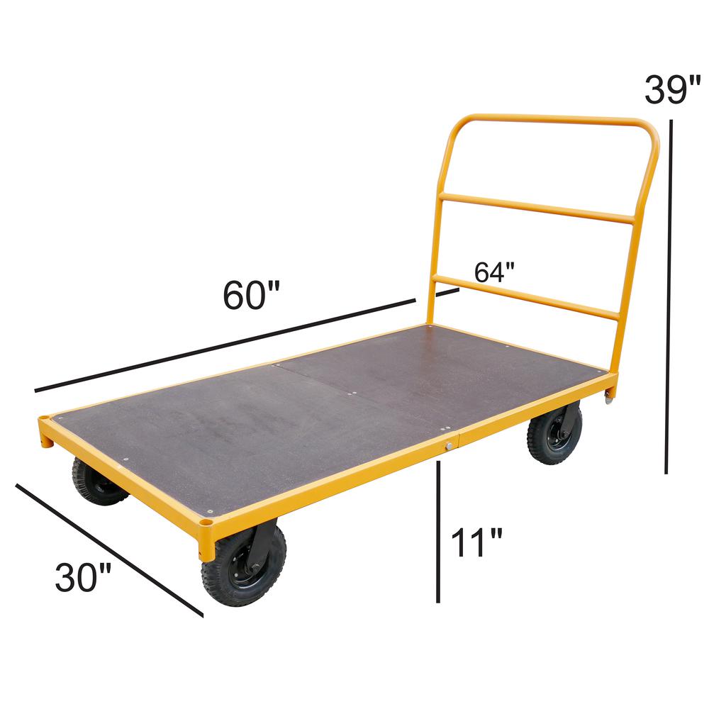 5 ft. Platform Cart with 750 lbs Capacity. Picture 7