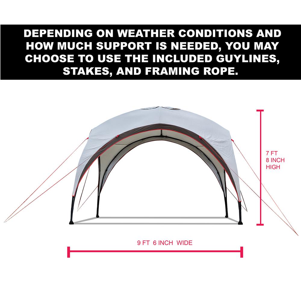 9.5 ft. x 9.5 ft. Pop-Up Canopy Picnic Shelter. Picture 7