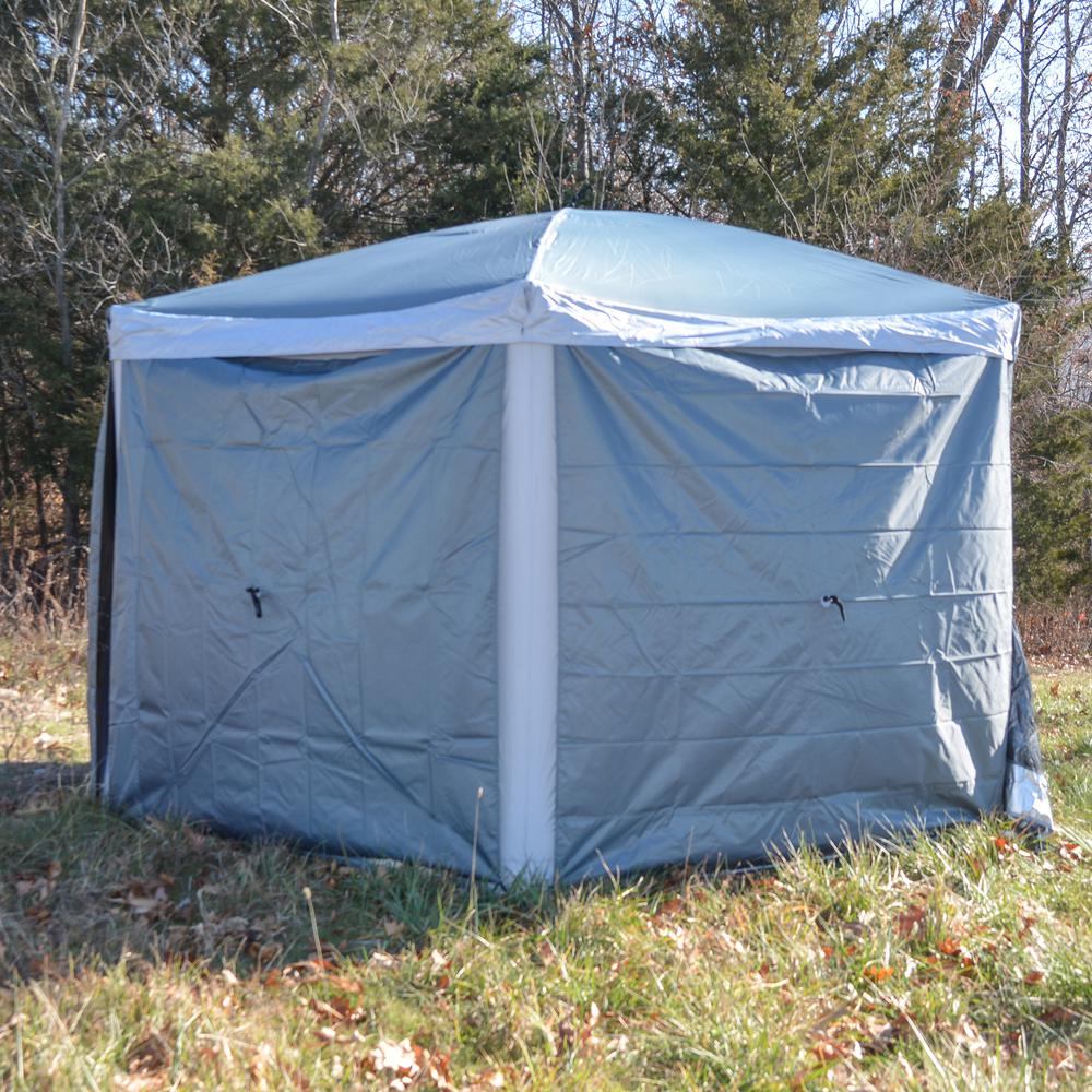 11 ft. x 11 ft. Screened Pop Up Shade Tent with Solid Sides. Picture 5