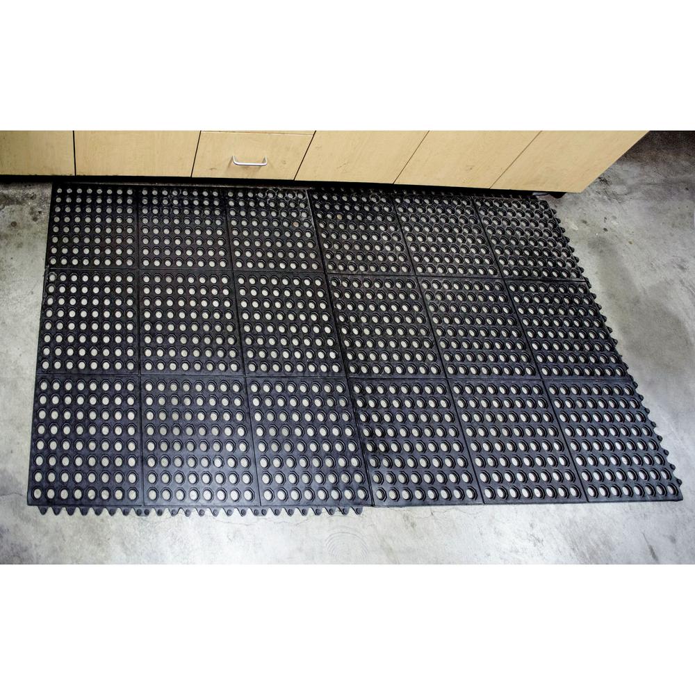 3 x 3 Foot Interlocking Rubber Mats - 4 Pack. Picture 5