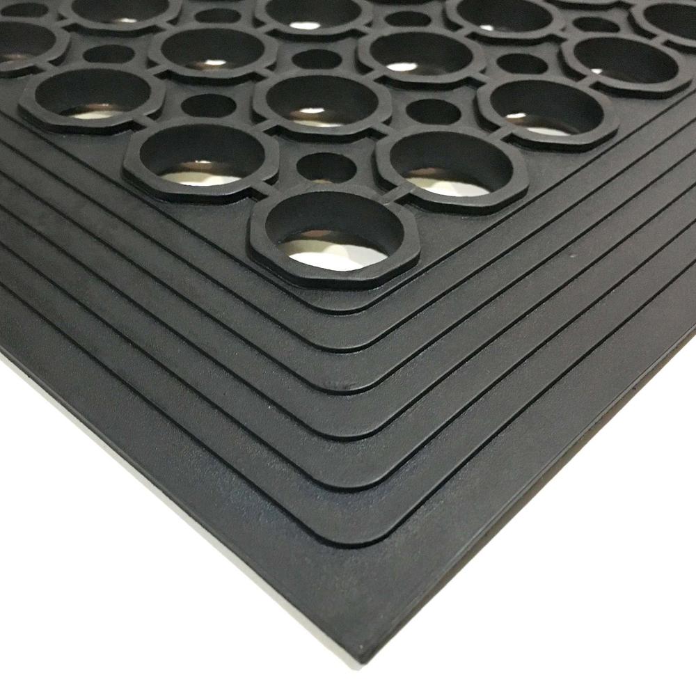 3 x 5 Foot Industrial Rubber Floor Mat - 2 Pack. Picture 2