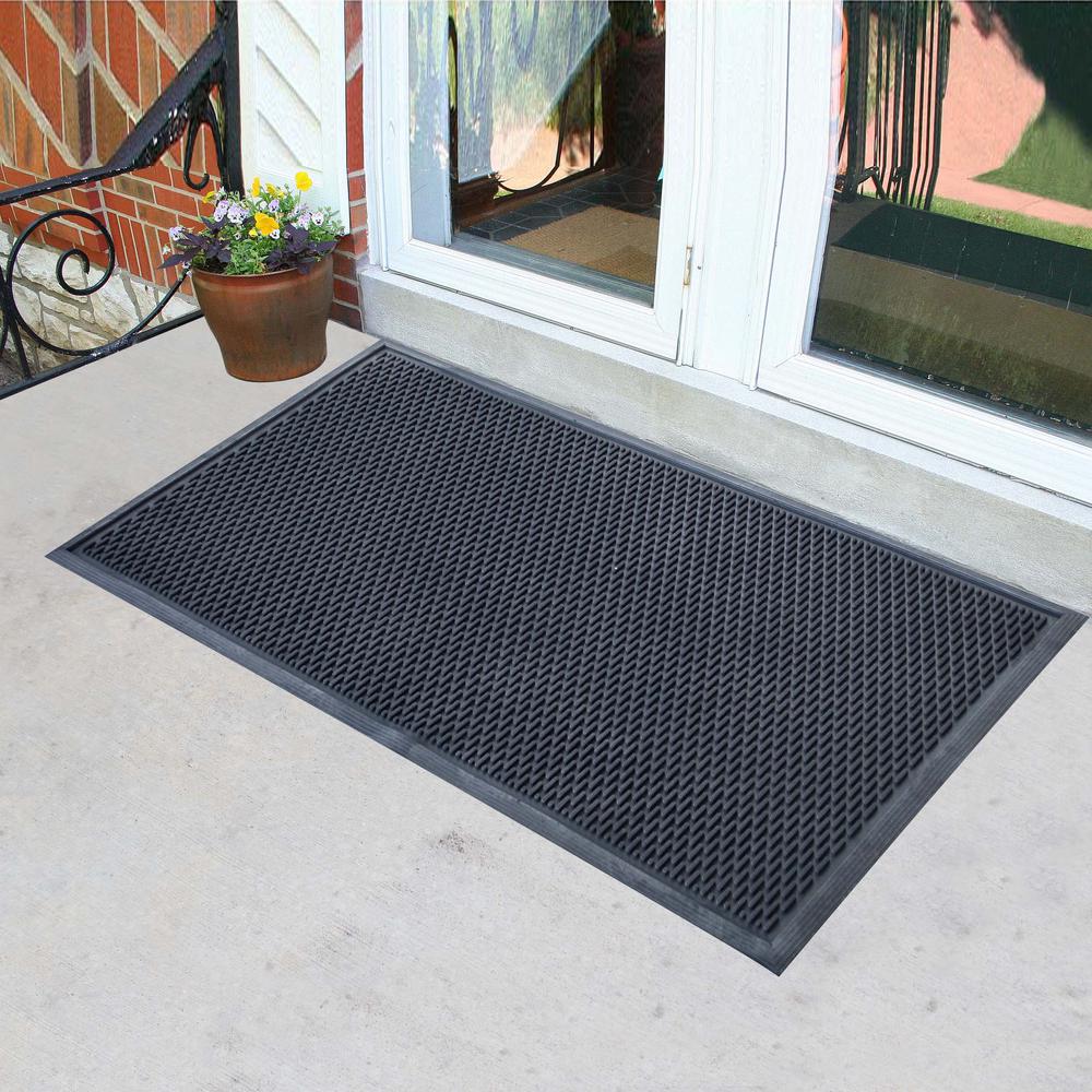 3 x 5 Foot Commercial Slotted Scraper Rubber Mat. Picture 3