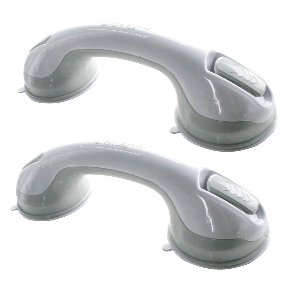 12 in. Repositionable Suction Grab Bar  - 2 Piece Set. Picture 1