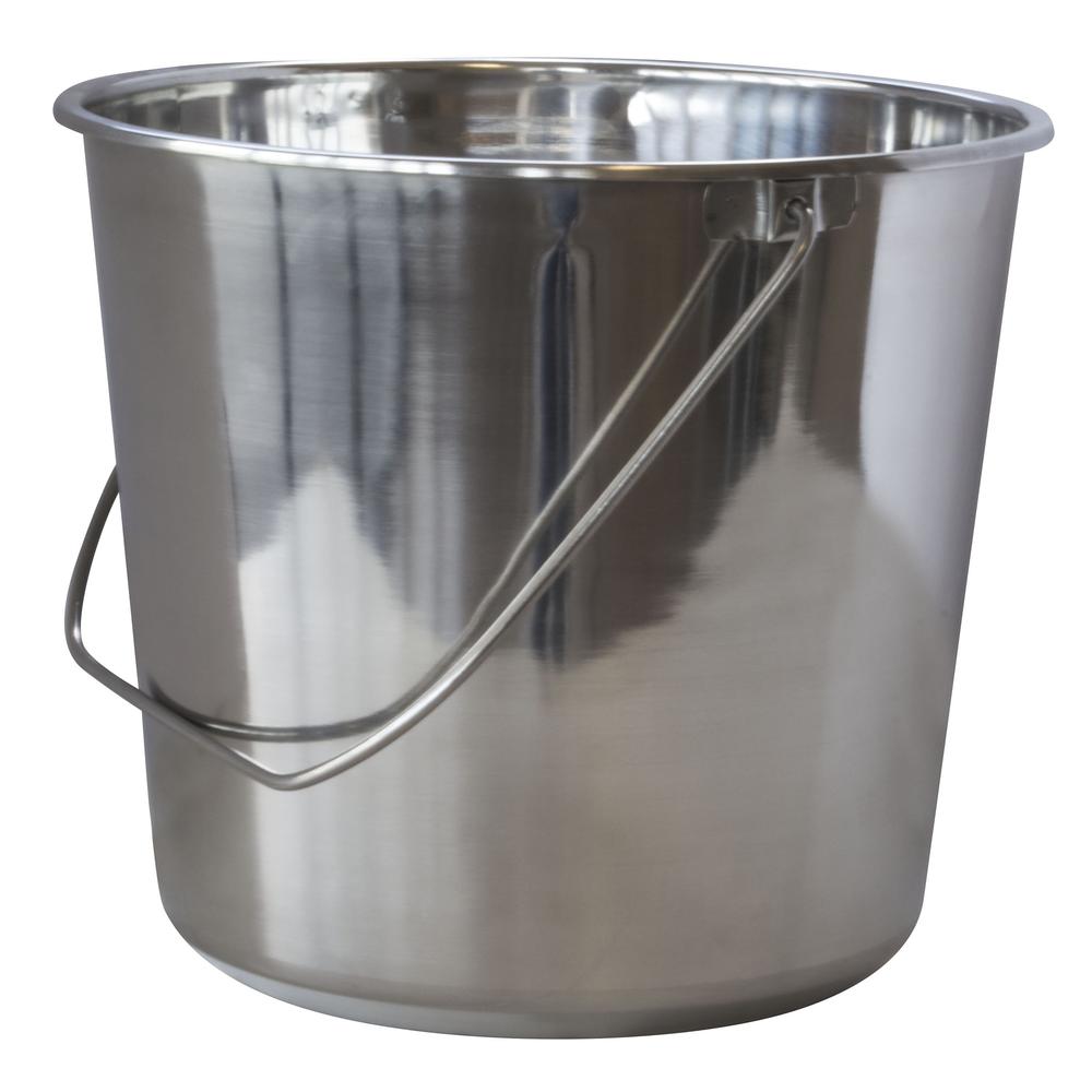 Large Stainless Steel Bucket Set – 3 Piece. Picture 1