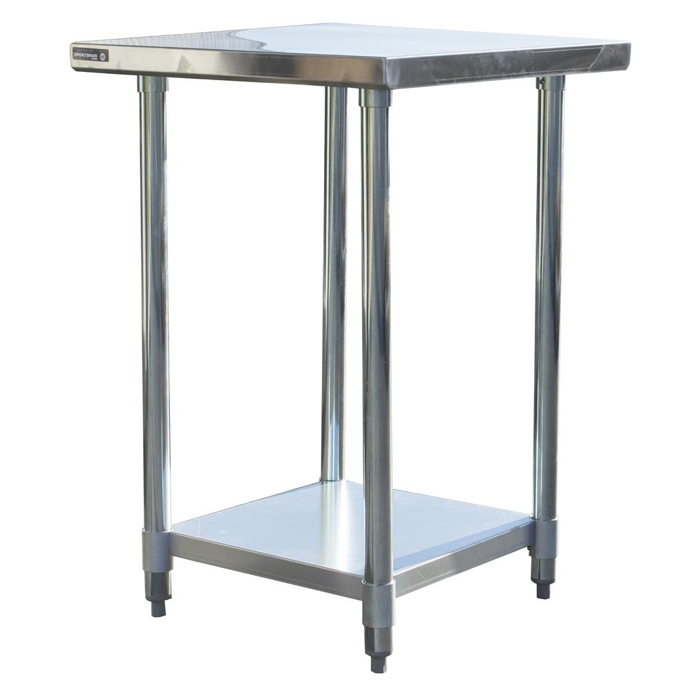 Stainless Steel Work Station with 24 inch Workbench Table. Picture 4