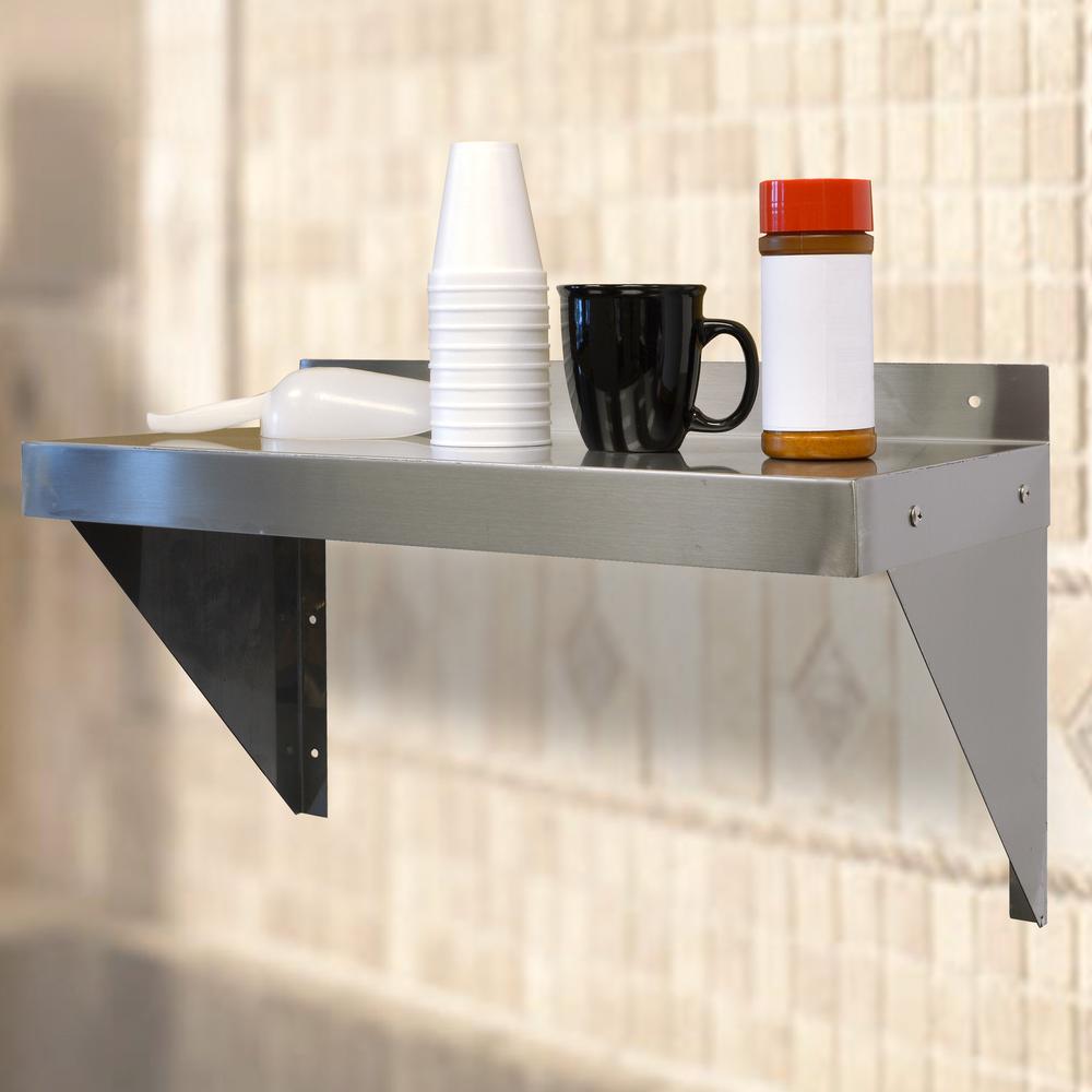 24 Inch Stainless Steel Wall Shelf. Picture 2